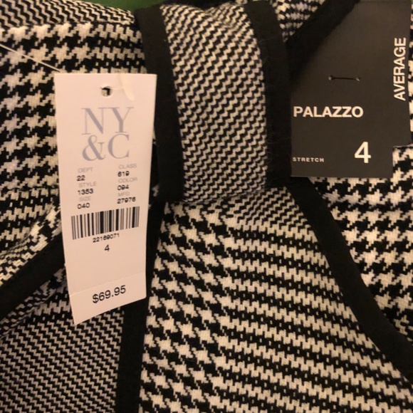 Just in SALE NY & COMPANY Herringbone Palazzo dress pants with tags - Picture 4 of 6